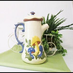 Arnel's Mushroom Pottery Coffee Pot